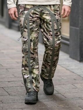 RCOS OUTDOOR SUPPLY Men's Camo Tactical Cargo Pants - Green Camouflage